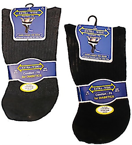 Big Foot Extra Wide Socks For Diabetics 3 Pack